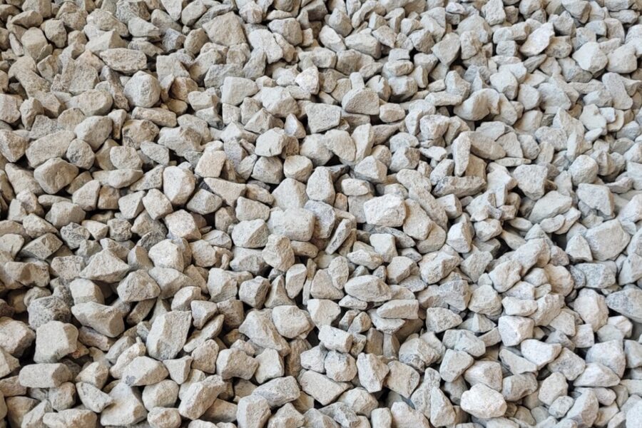 Blue metal gravel
