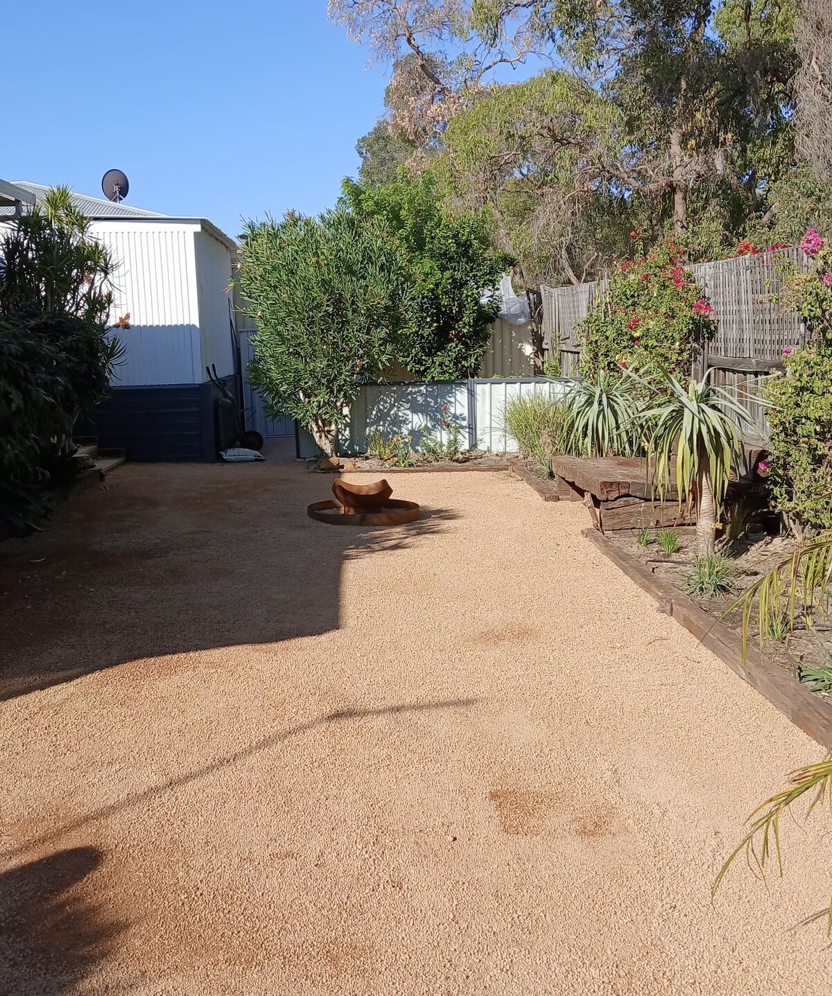 Backyard after renovation