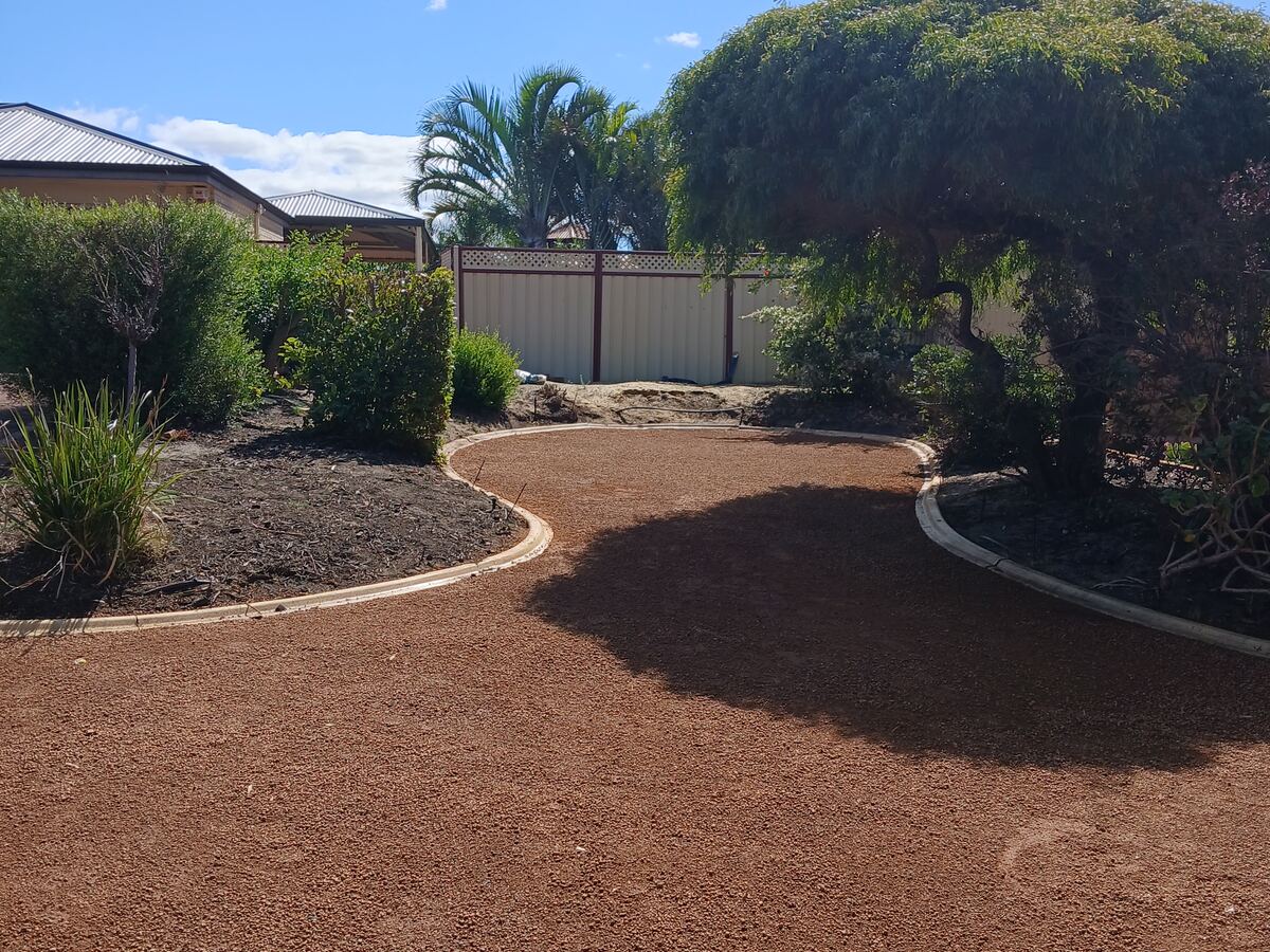 Driveway path after renovation