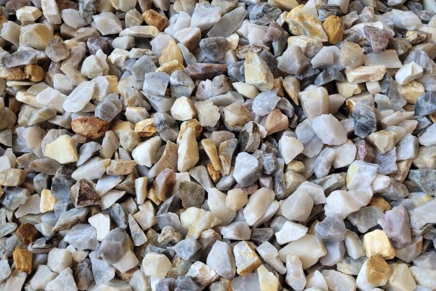 Rainbow stone gravel