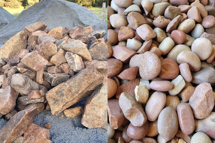 River pebbles